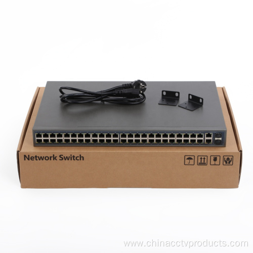 48Ports CCTV Network PoE Switch with Gigabit SFP